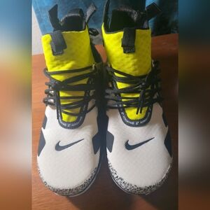 Nike x Acronym Air Presto Mid Dynamic Yellow Black White Sneakers NEW